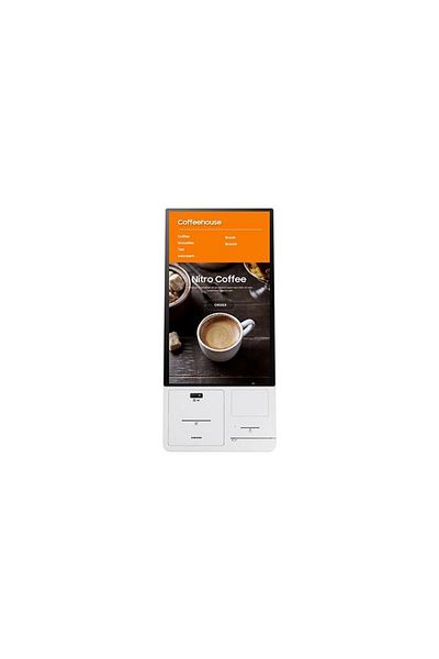 Samsung Interactive kiosk KM24A, includes printer and QR/barcode reader (display + conn