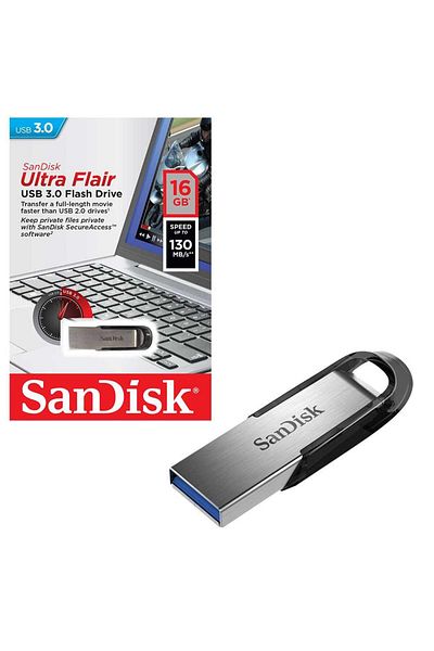 SanDisk Memorie USB Flash Drive Ultra Flair, 16GB, USB 3.0