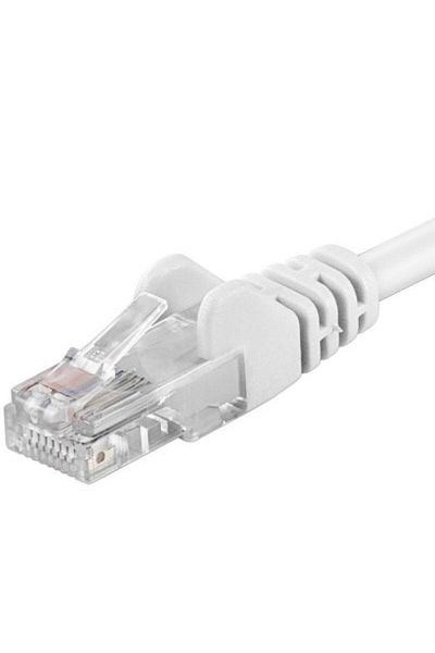 Other Patchcord UTP RJ45-RJ45 Cat.5e 0.25m white, UTP-5E-0.25-W, copper patchcord
