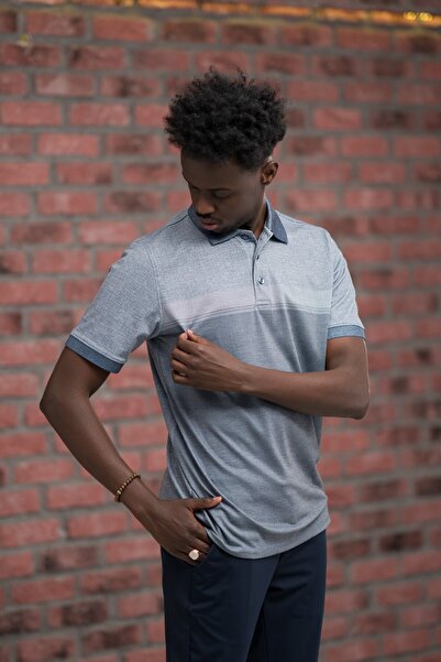 ADVANTE Регулярний крій, еластичний, з панельним візерунком, поло-комір, футболка