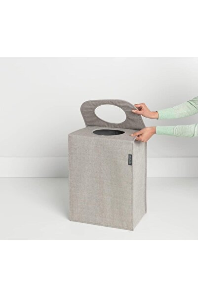 Brabantia Çamaşır Sepeti 55 Lt Kolay Taşınabilir Köşeli Çamaşırlık- Kumaş