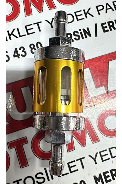 MTO Benzin Filtresi Metal Gold 9cm