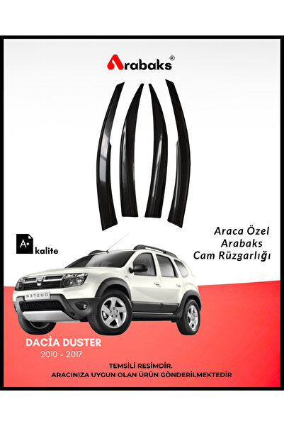 Arabaks Dacia Duster 2010-2017 Cam Rüzgarlığı 4’lü Takım (MUGEN TİP, DAYANIKL...