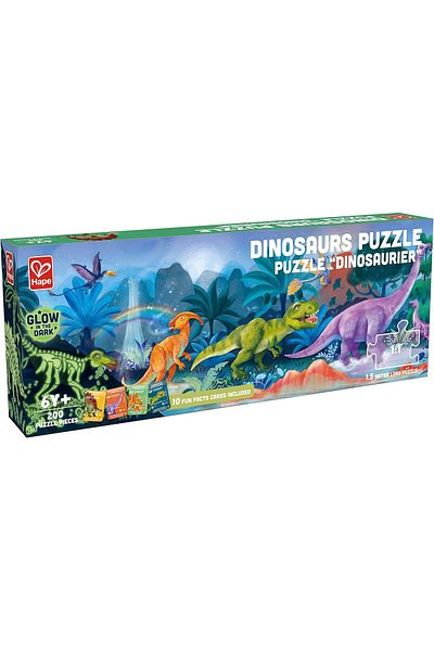 Hape Dinosaur Puzzle Glow in the Dark 1.5m 200pcs E1632