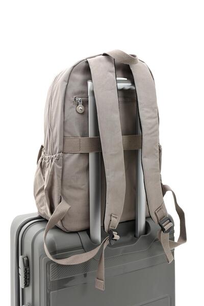 H&D COLLECTİON Унісекс Водостійка Тканина Ноутбук Відділення Великий Розмір Відкритий Сірий Колір Шкільний Подорож Рюкзак 3016