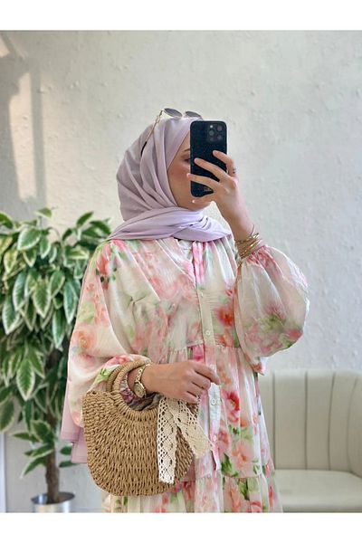 Oxygen Scarfs Women's Rose Garden Hijab Dress