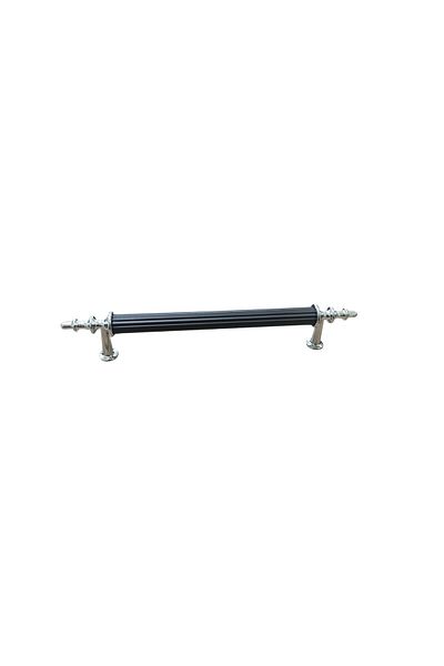 eneci 5 Pcs Metal Cabinet and Drawer Handle Furniture Handles Black-Silver 17,5 cm