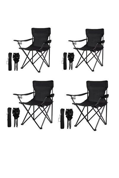 smart home طقم كراسي تخييم يتكون من 4 كراسي قابلة للطي من قماش أكسفورد وقوائم...