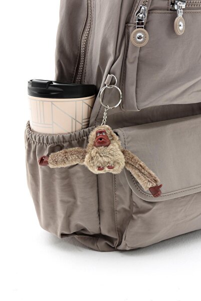 H&D COLLECTİON Унісекс Водостійка Тканина Ноутбук Відділення Великий Розмір Відкритий Сірий Колір Шкільний Подорож Рюкзак 3016