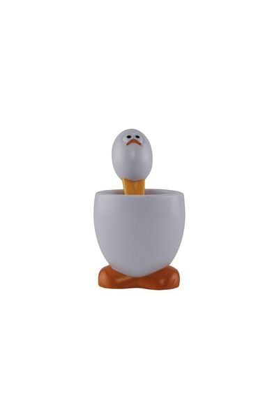 gogiva Plastic boiled egg holder with chicken-shaped spoon