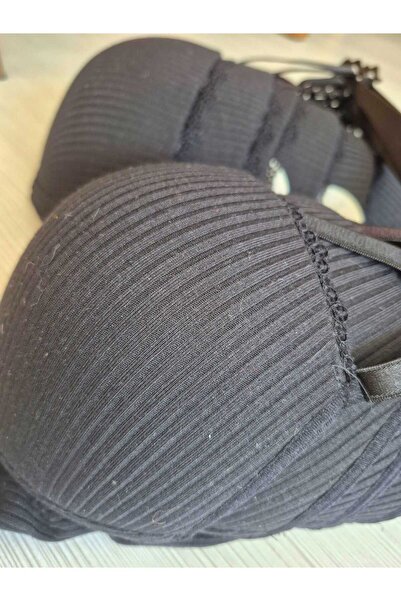 Infaith Şık Tasarımlı Siyah Fantazi Sütyen