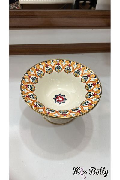 Miss Betty Elegance Enamel Footed Fruit Bowl 20 cm