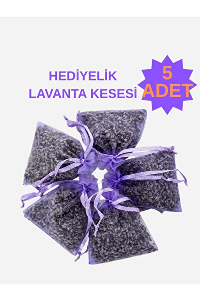 Lavendrose Isparta Lavanta Kesesi 5 adet Mor- Hediyelik Tül Lavanta Kesesi (Y...