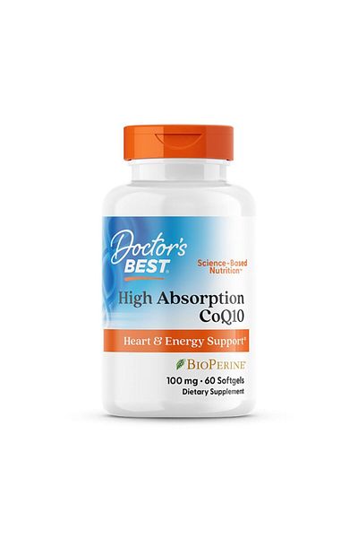 Doctor's Best High Absorption CoQ10, 60 Softgels,with BioPerine, Important for the Creation of Energy