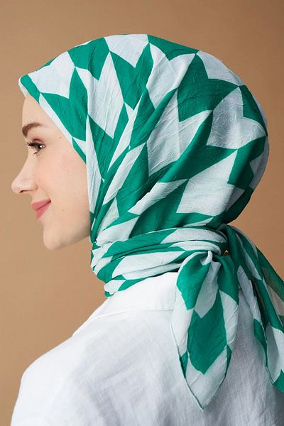 Modakaşmir Arrow Pattern Bamboo Scarf
