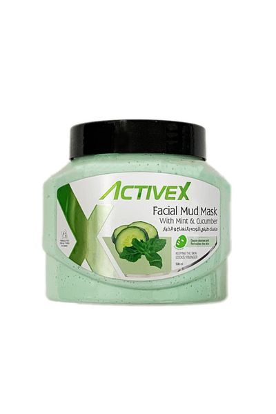 Activex Active X Facial Mud Mask 500ml - Mint & Cucumber