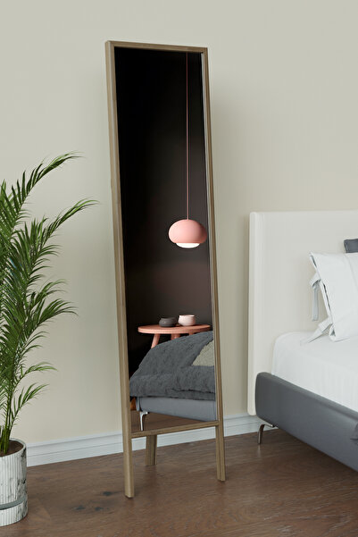 Hediyeler Kapında PVC Çerçeveli Ayakli Boy Aynası 145 x 35 cm