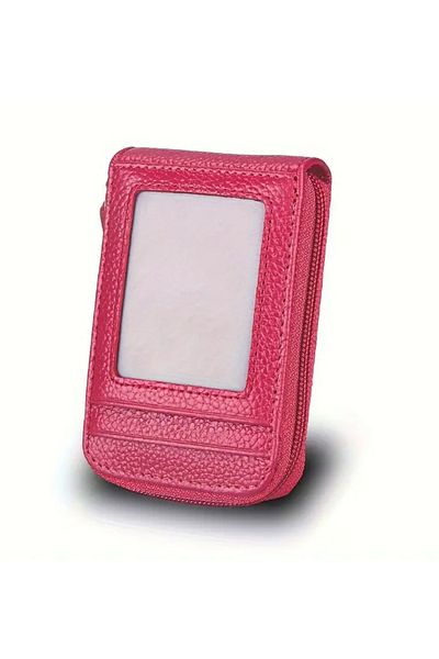 ORGANICYOU Yiwu Women's Credit Card Wallet with Id Window Multi-Card Case Wallet Rfid