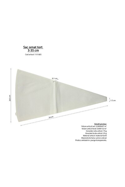 gogiva Cake decorating bag, 3-35