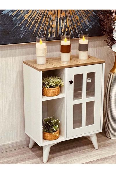 AGD Multipurpose Home Coffee Corner for Kitchen and Living Room, Kitchen Dining Room Console Cabinet wit