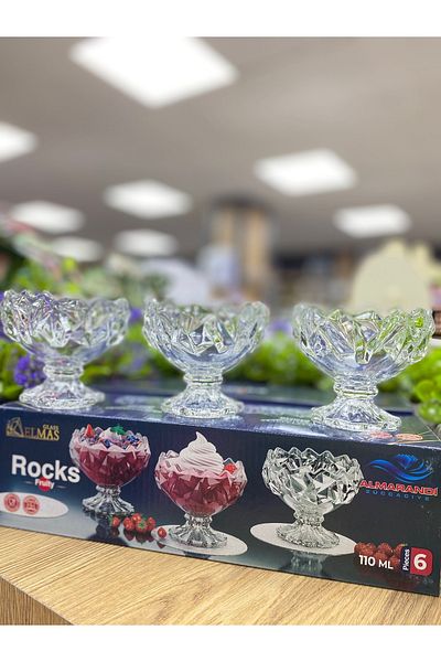 ALMARANDİ 6 Li Ice Cream & Dessert Bowl