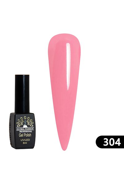global fashion Oja semipermanenta Black Elite, Global Fashion 8 ml, 304