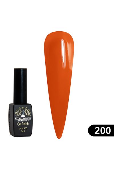 global fashion Oja semipermanenta BLACK ELITE, Global Fashion 8 ml, 200