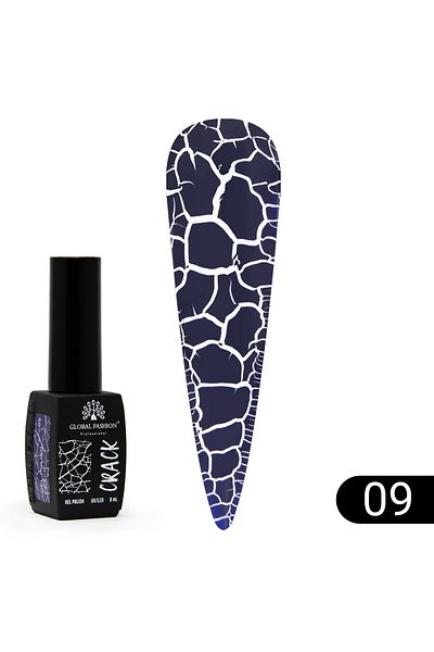 global fashion Oja semipermanenta CRACK, Global Fashion 8ml, 09