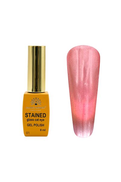 global fashion Oja semipermanenta Glass Cat Eyes, cu efect de vitraliu 8ml, 01