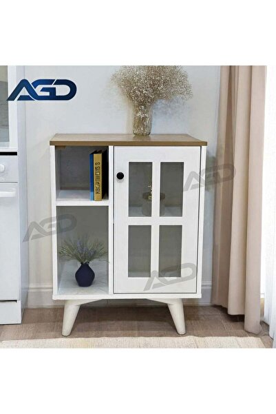 AGD Multipurpose Sideboard and Buffet Table for Kitchen and Living Room, Kitchen Dining Room Console Cab