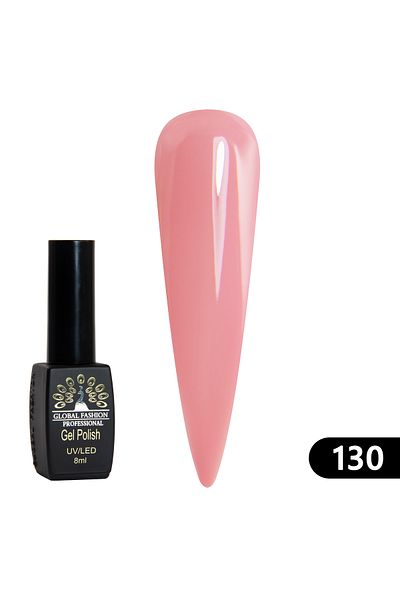 global fashion Oja semipermanenta BLACK ELITE, Global Fashion 8 ml, 130
