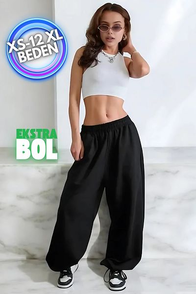 vladivosto Μεγάλο μέγεθος Loose Fit Extra Long Oversize Φούτερ Battal Πιτζάμες Μαύρο Γκρι