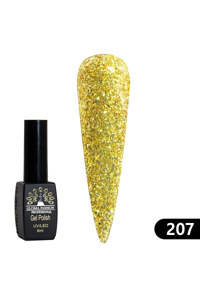 global fashion Oja semipermanenta BLACK ELITE, Global Fashion 8 ml, 207