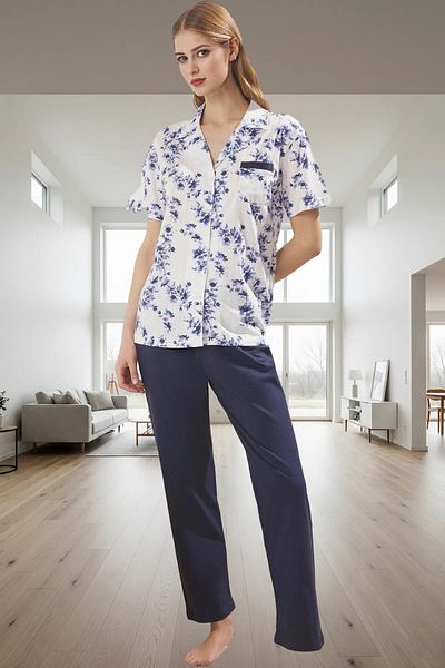 PayBuy Women's Floral Cotton Pajama Set Comfortable Fit Trend Design Use Modern Style