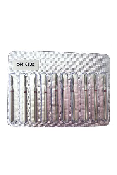 global fashion Diamond Cuticle Bit, Rounded Flame, Red Belt 244-018R