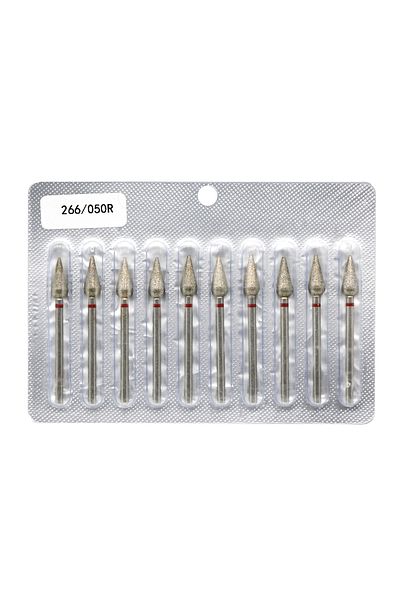 global fashion Diamond cuticle bit, drop, red belt, 266/050R