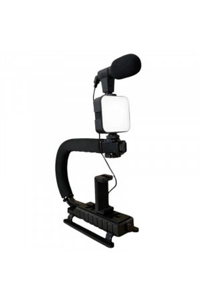 Blusmart Smart Live Video Package with LED Portable Light and Microphone