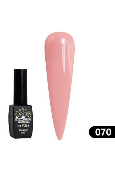 global fashion Oja semipermanenta BLACK ELITE, Global Fashion 8 ml, 070