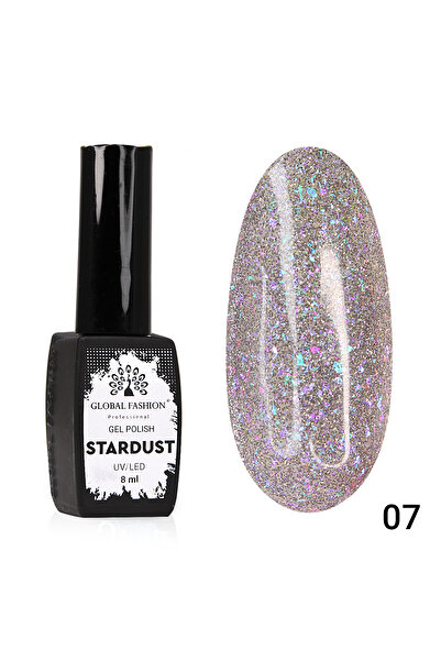 global fashion Oja semipermanenta Stardust, reflectorizant, 8ml, 07
