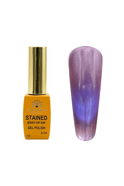 global fashion Oja semipermanenta Glass Cat Eyes, cu efect de vitraliu 8ml, 06