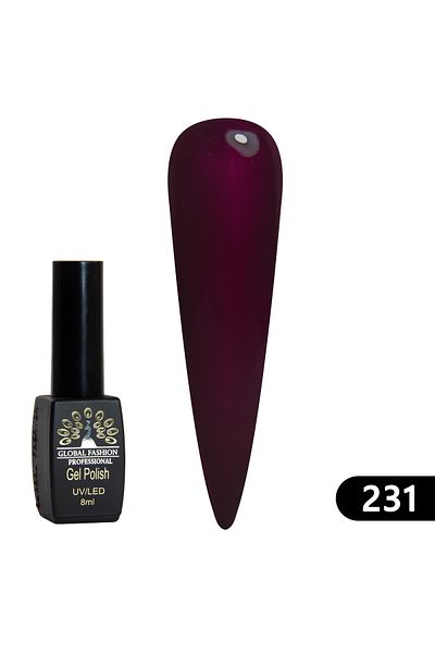 global fashion Oja semipermanenta BLACK ELITE, Global Fashion 8 ml, 231
