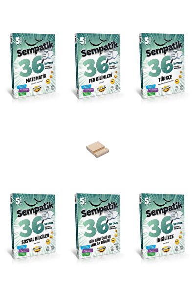 Ünlüler Karması 5. Sınıf Sempatik Tüm Dersler Kazanım Denemeleri 6lı Set