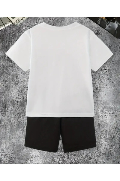 haha Boy's Deadpool Themed T-Shirt - Shorts Set