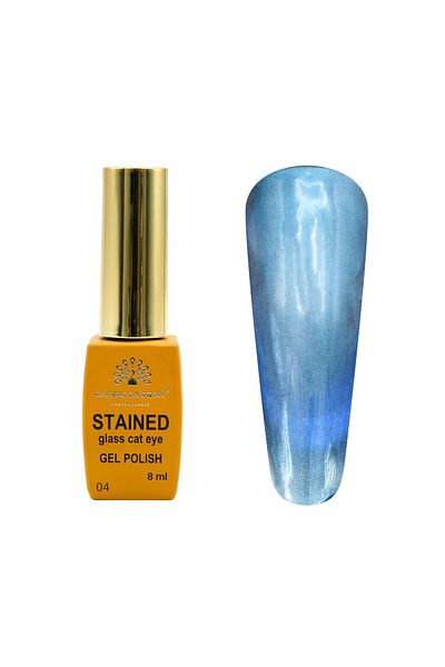 global fashion Oja semipermanenta Glass Cat Eyes, cu efect de vitraliu 8ml, 04