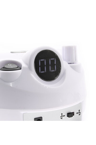 global fashion Pilă electrică manichiură și pedichiură BEE NAILS, 202D, cu display, 65w, 45000 rpm, alb