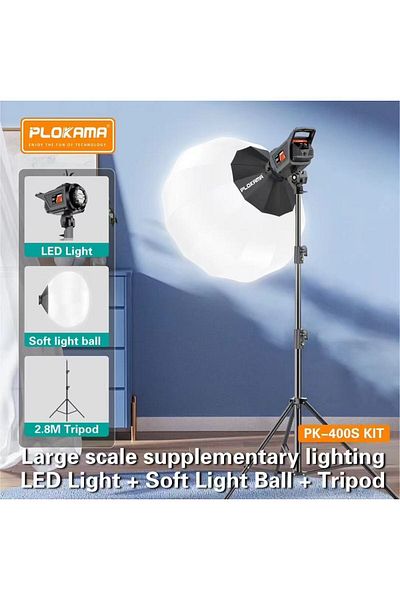 Shopi Plokama PK-400s Video Light Kit for Professional Photography & Videography