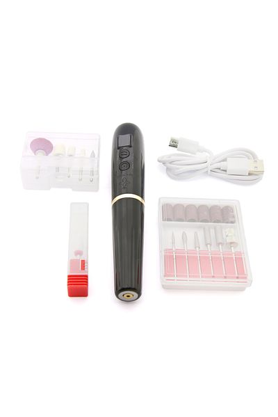 global fashion Electric manicure file with battery YA03-002, 20000 rpm, black