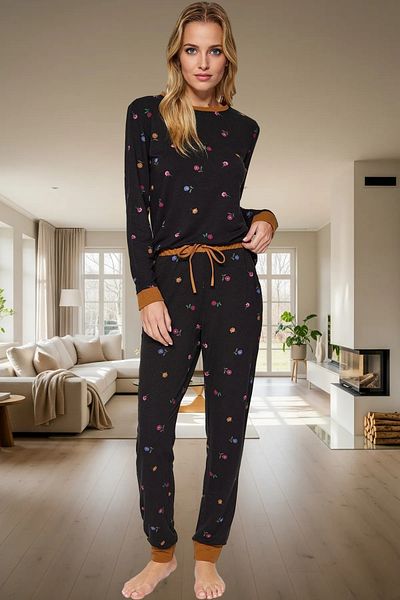 PayBuy Women's Floral Cotton Pajamas Set Comfortable Home Wear Set Distinguished Material Long-Lasting