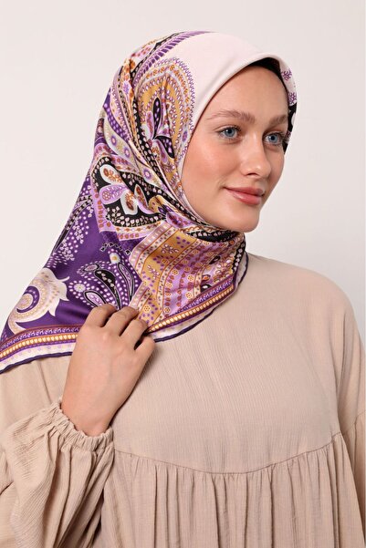 Levidor Yeni Etnik Desenli Trend Twill Eşarp