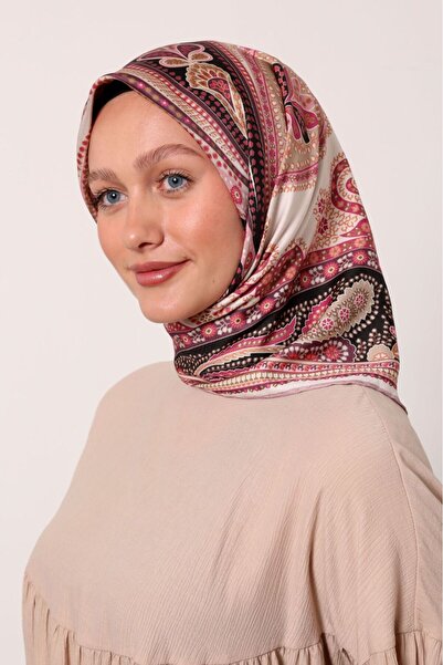 Levidor Yeni Etnik Desenli Trend Twill Eşarp